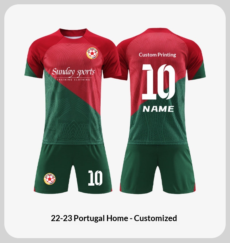 Portugal National Team 2024 Euro Jersey Kit with Ronaldo #7 detail 7