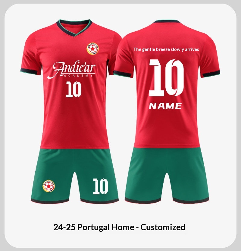 Portugal National Team 2024 Euro Jersey Kit with Ronaldo #7 detail 9