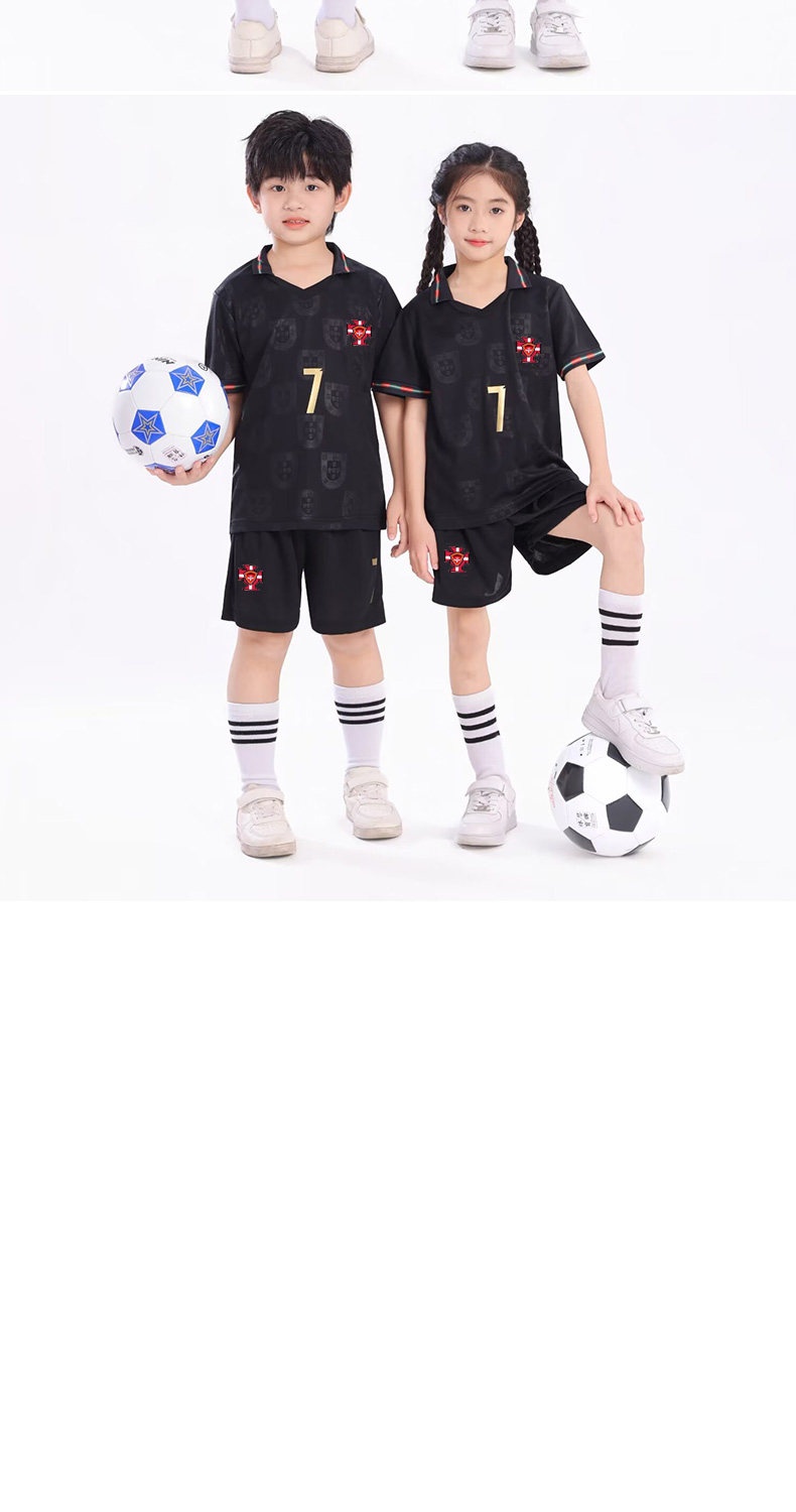 Argentina France Portugal Brazil Kids Football Jersey detail 15