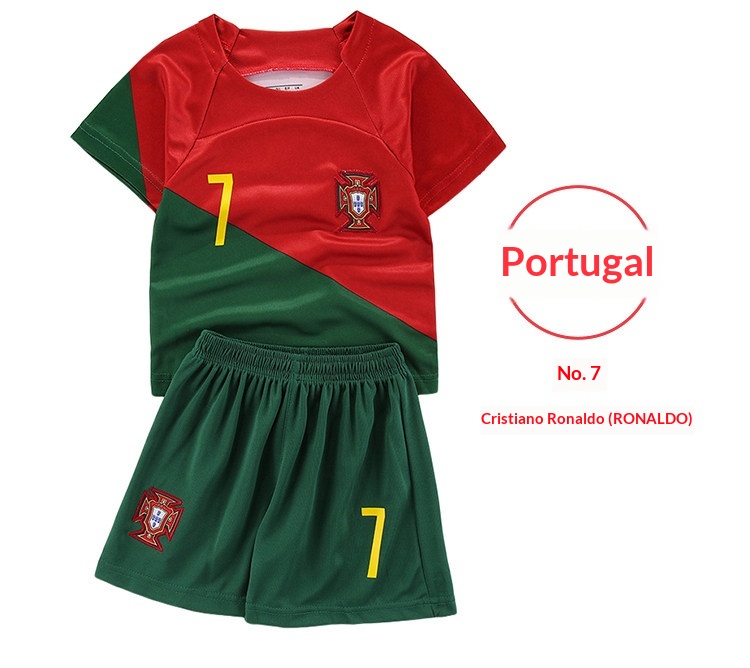 Al Nassr Cristiano Ronaldo Portugal National Team Kids Jersey #7 detail 6