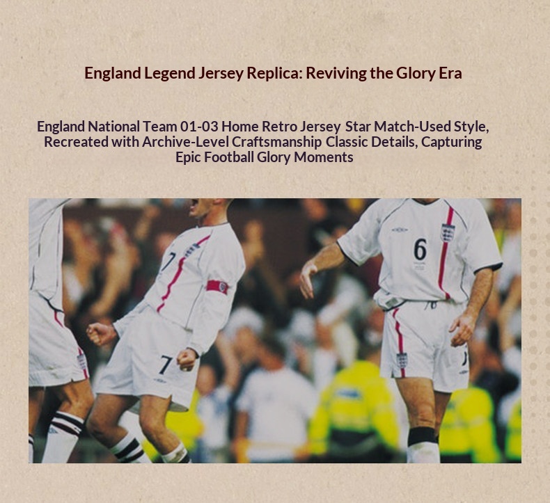 Umbro England Retro Jersey Short Sleeve T-Shirt detail 2