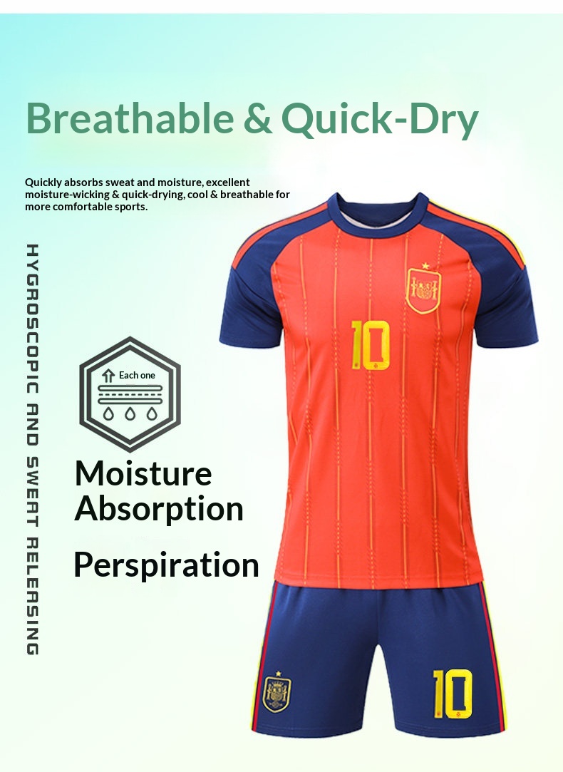 Spain 10 Yamal 2026 World Cup Training Kit - Children's Football Jersey Set detail 10