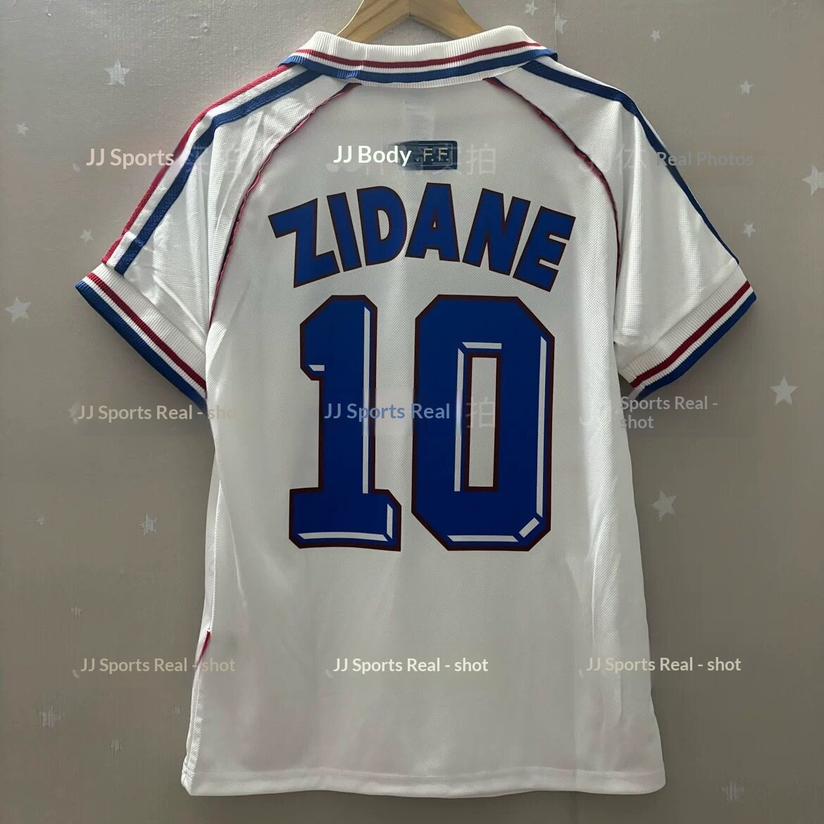 Vintage Jersey: Spain Zidane Maldini AC Ronaldo Benzema Beckham Gerrard National Team detail 2