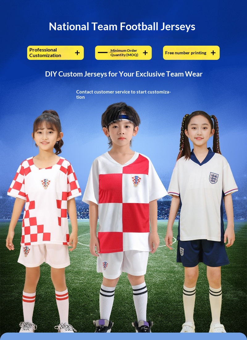 Croatia National Team Jersey Kit - Kids Football Training Set detail 1