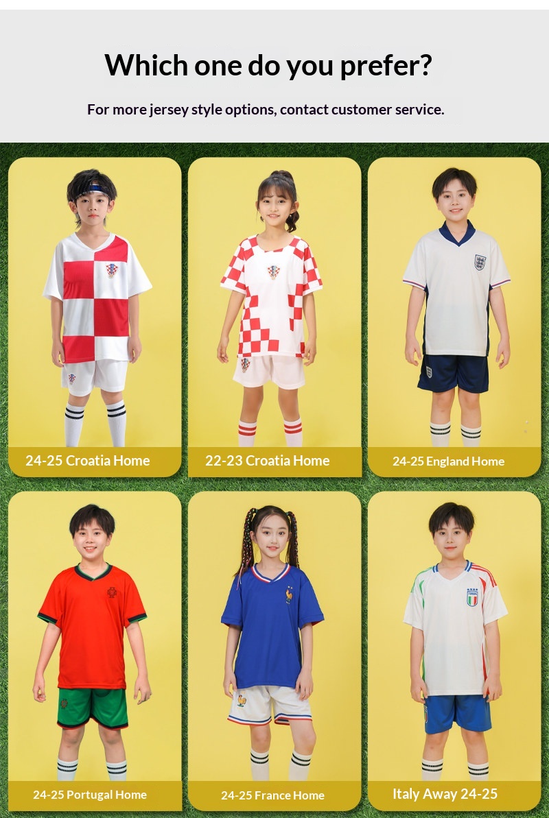 Croatia National Team Jersey Kit - Kids Football Training Set detail 5