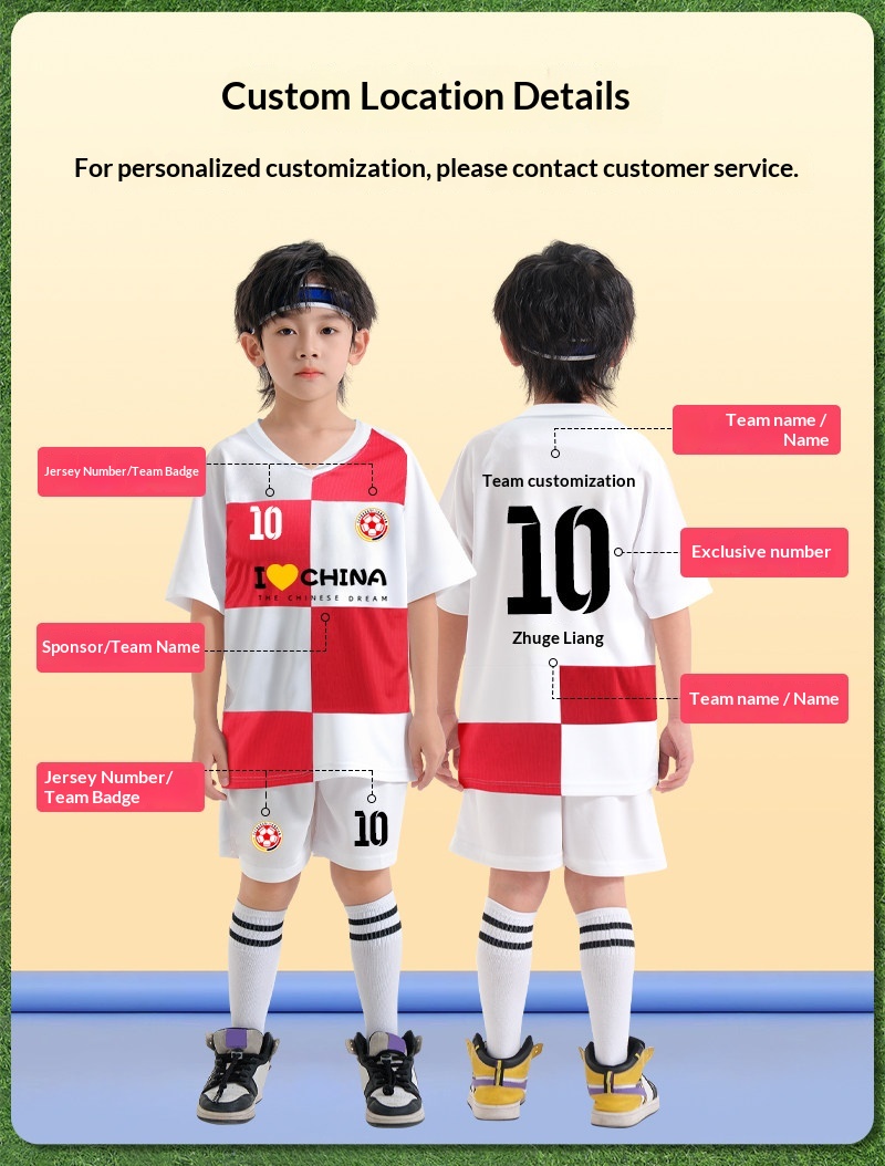 Croatia National Team Jersey Kit - Kids Football Training Set detail 7