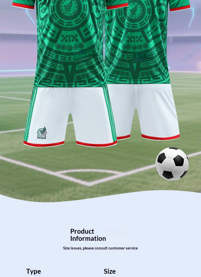 Mexico 2026 World Cup Kids Football Jersey Set detail 2