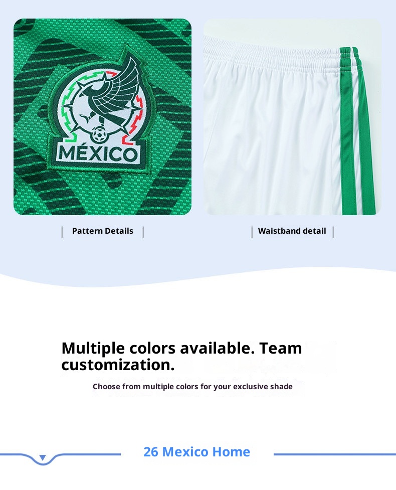 Mexico 2026 World Cup Kids Football Jersey Set detail 8