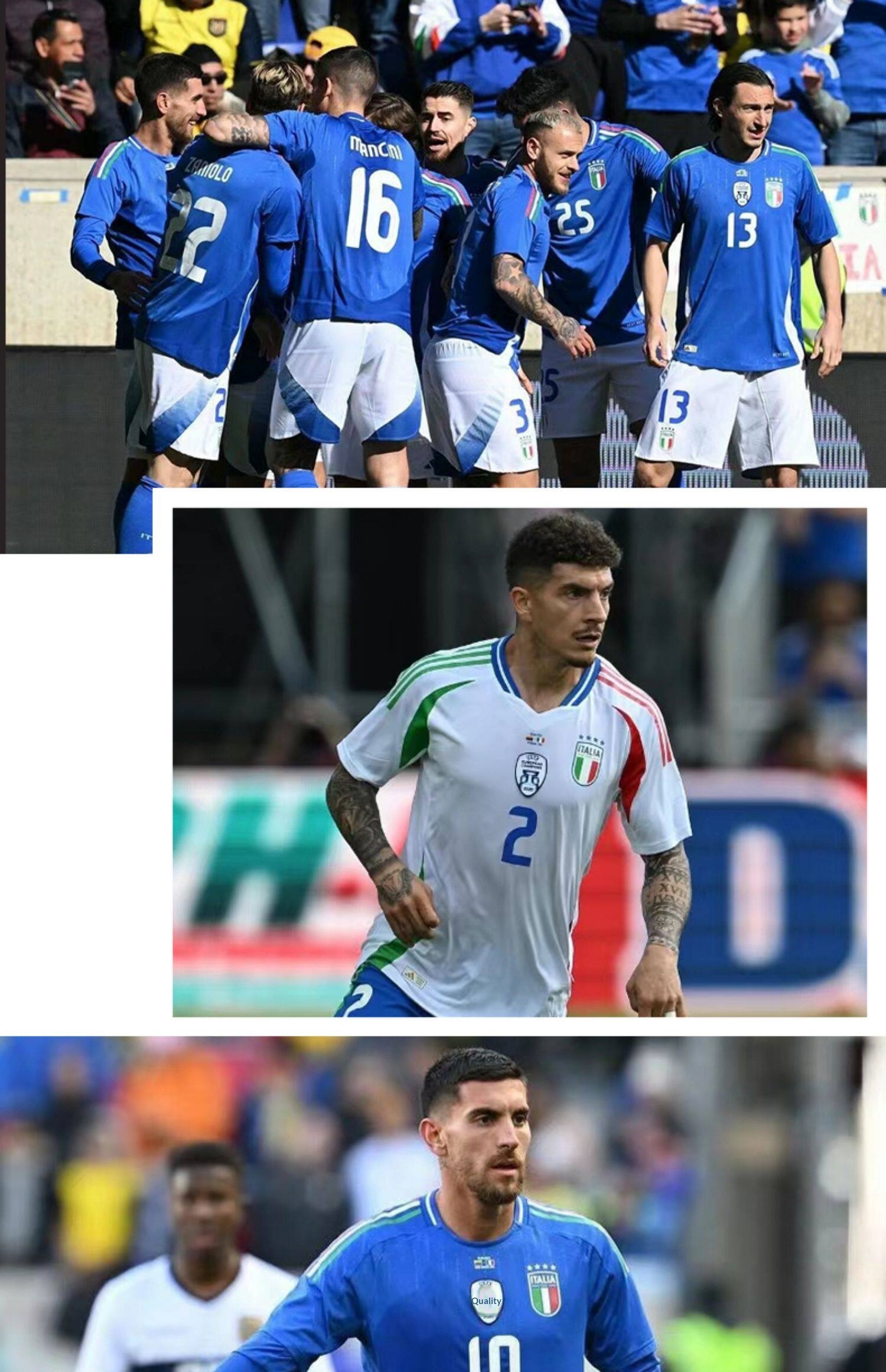 Custom Italy Football Jersey Kit - Adult & Youth Training Match Uniform detail 3