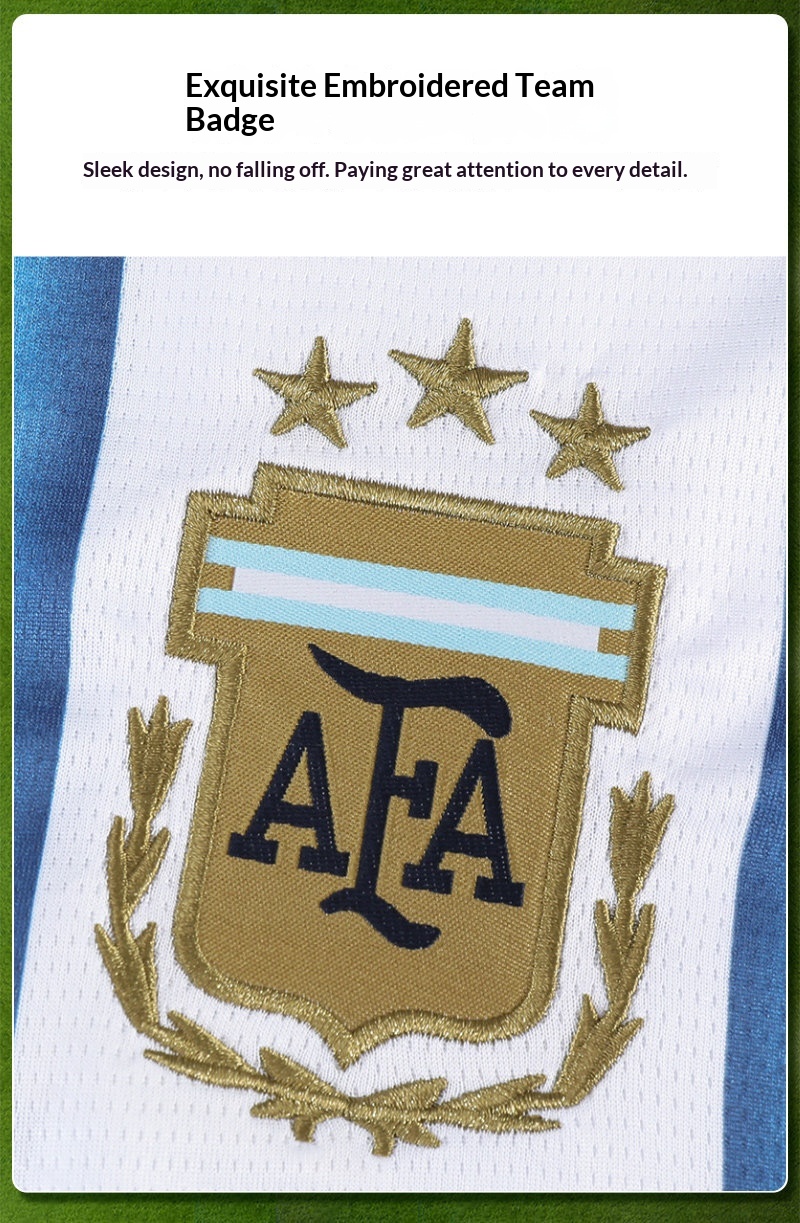 Custom Kids Football Jersey - Argentina Portugal Barcelona Riyadh detail 6