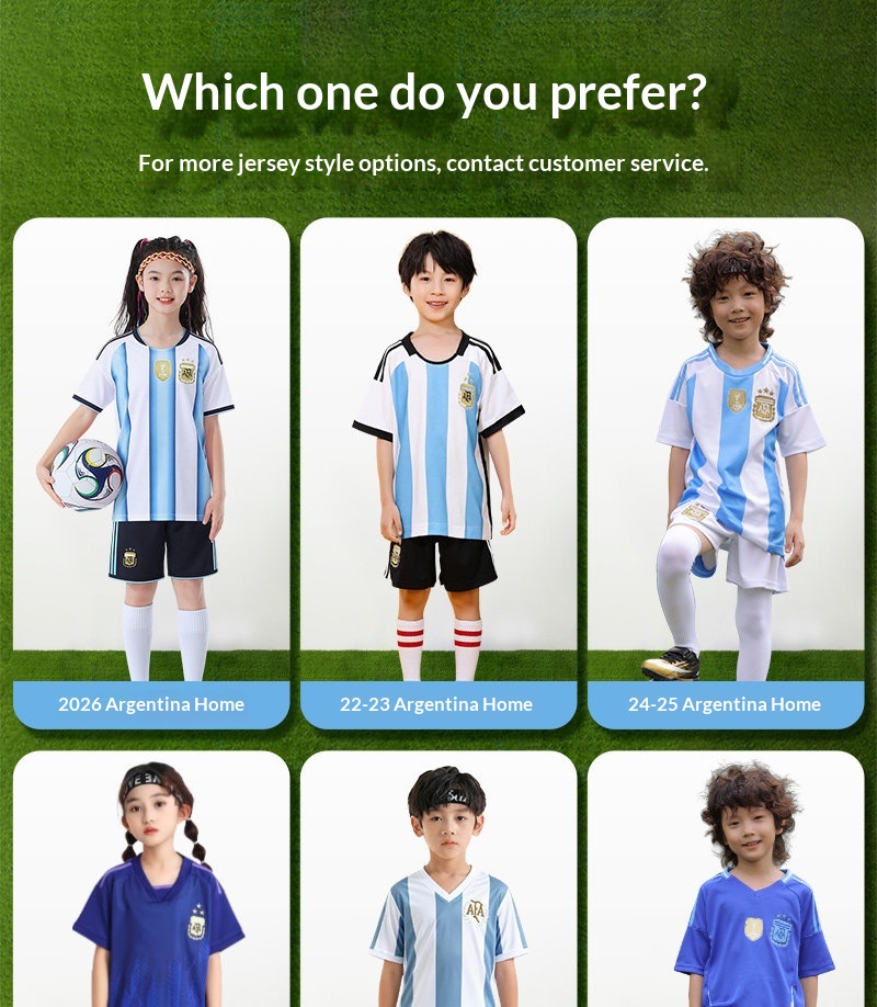 Custom Kids Football Jersey - Argentina Portugal Barcelona Riyadh detail 7