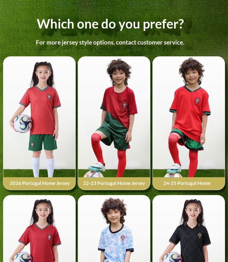 Custom Kids Football Jersey - Argentina Portugal Barcelona Riyadh detail 9