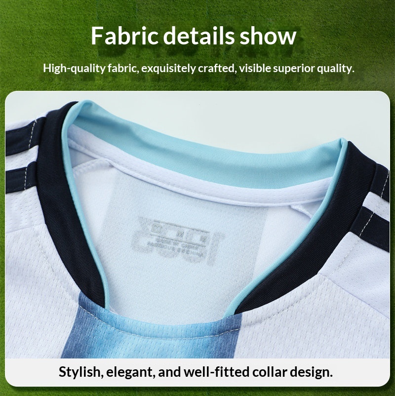 Custom Kids Football Jersey - Argentina Portugal Barcelona Riyadh detail 16