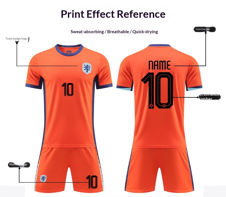Netherlands National Team Home & Away Jersey Kit - Van Persie Edition detail 4