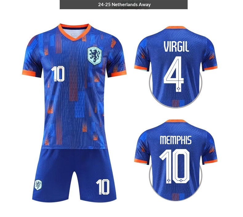 Netherlands National Team Home & Away Jersey Kit - Van Persie Edition detail 7