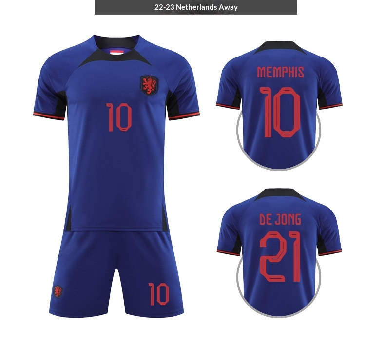 Netherlands National Team Home & Away Jersey Kit - Van Persie Edition detail 9