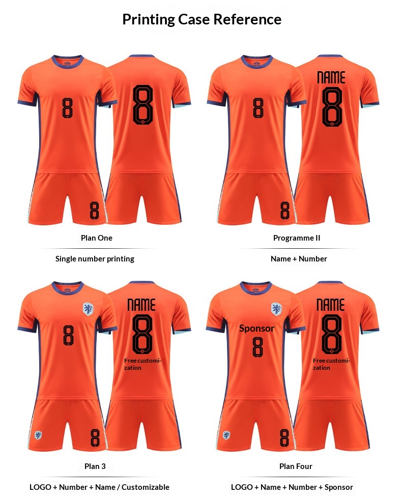 Netherlands National Team Home & Away Jersey Kit - Van Persie Edition detail 10