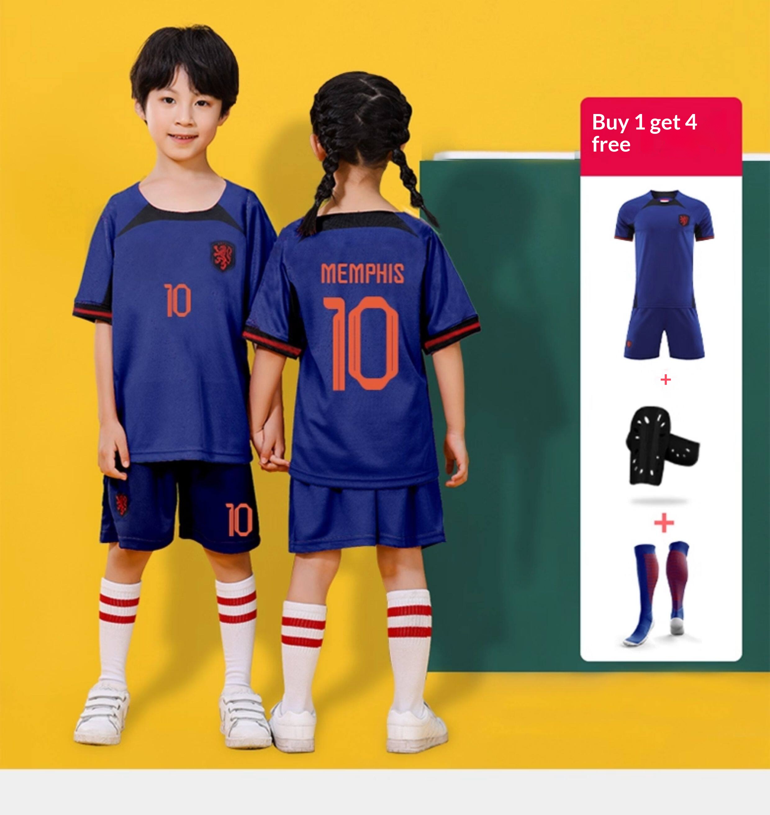 Netherlands National Team Jersey #4 Van Dijk Kit - Men's & Youth Custom Football Training Set detail 10