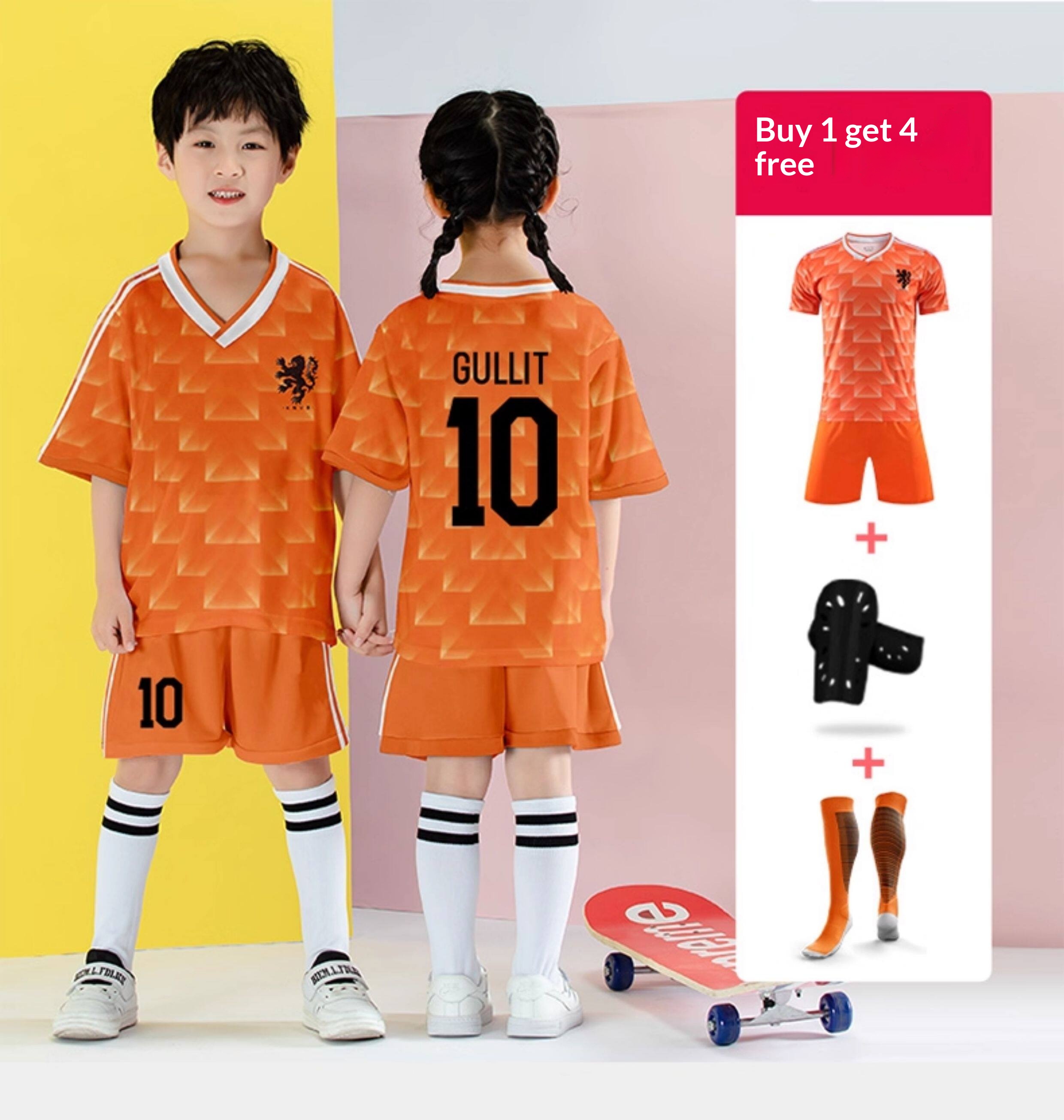 Netherlands National Team Jersey #4 Van Dijk Kit - Men's & Youth Custom Football Training Set detail 12