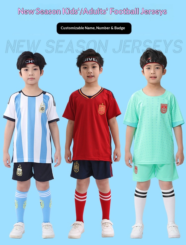 Argentina Youth Football Kit - Boys/Girls Training Jersey Set detail 3