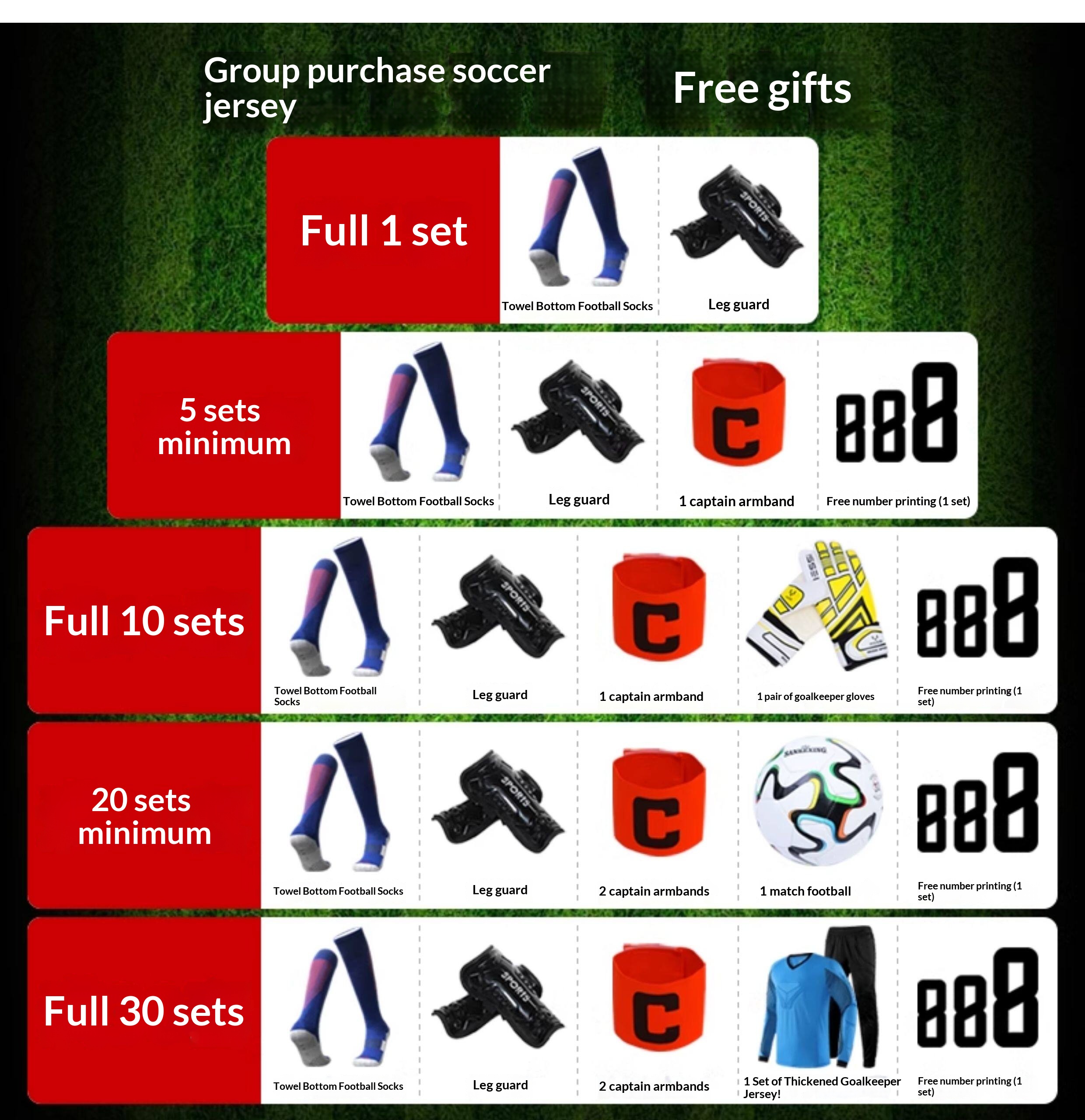 France & China National Team Custom Football Jersey Set with Printing detail 1