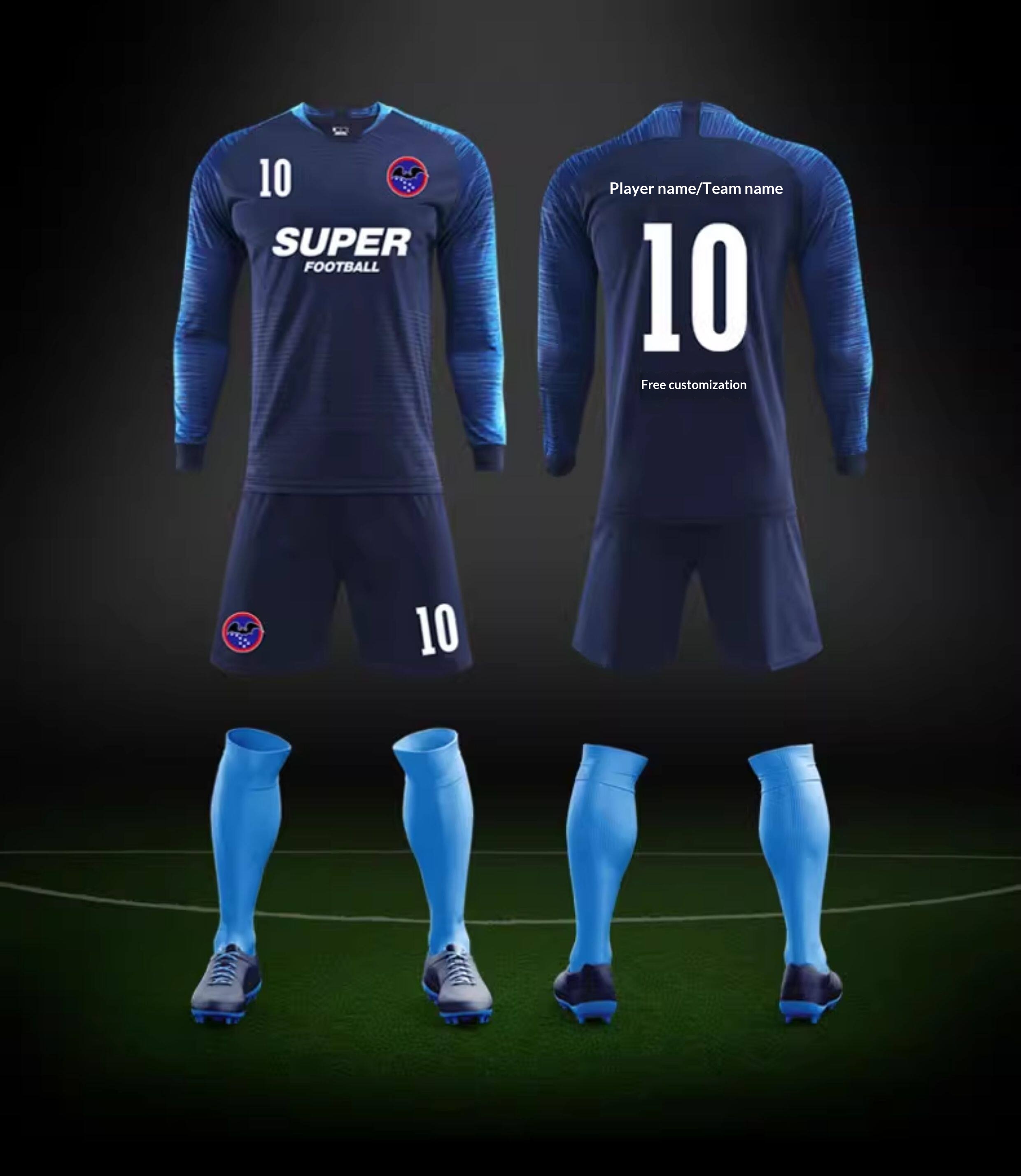 France & China National Team Custom Football Jersey Set with Printing detail 2