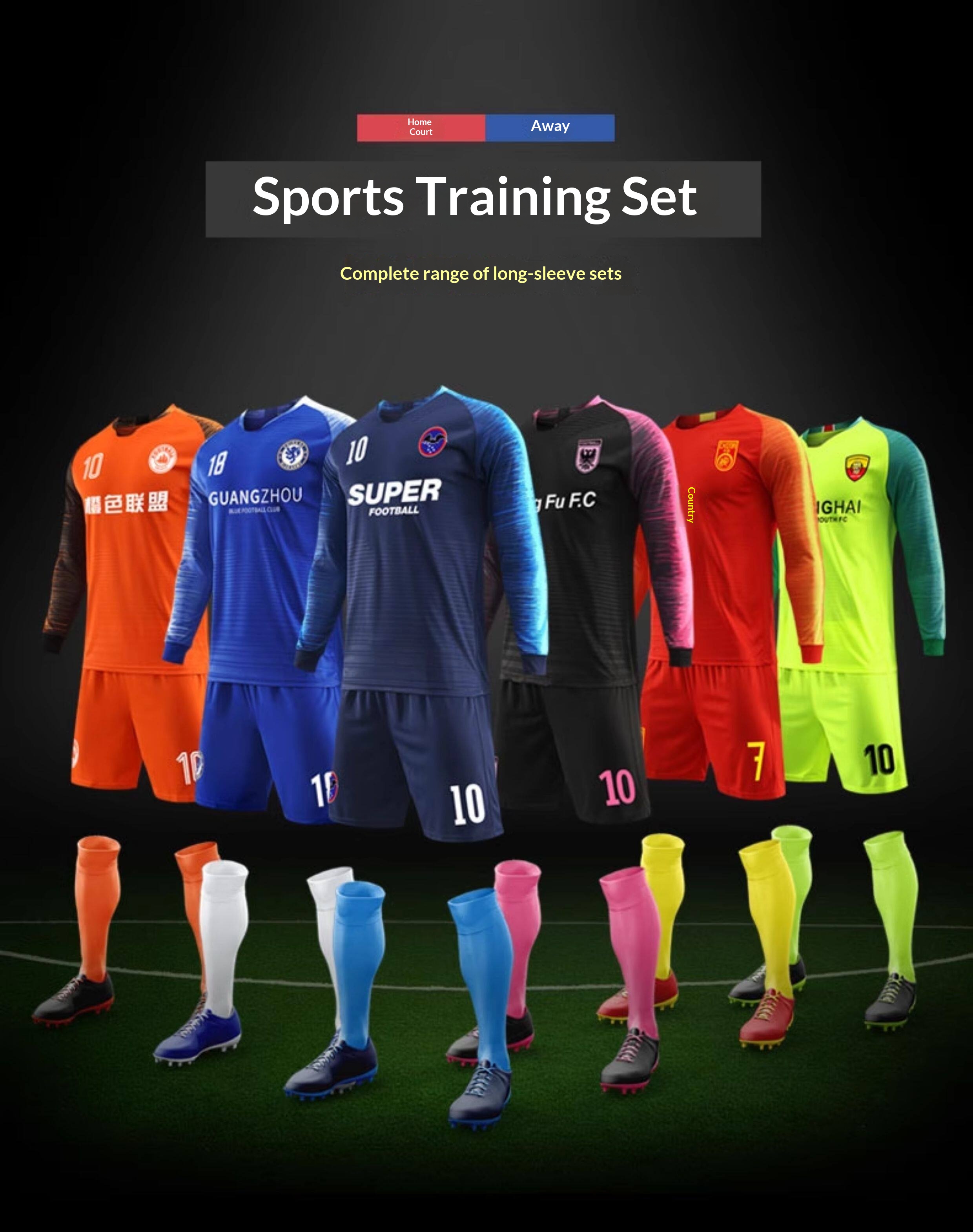 France & China National Team Custom Football Jersey Set with Printing detail 3