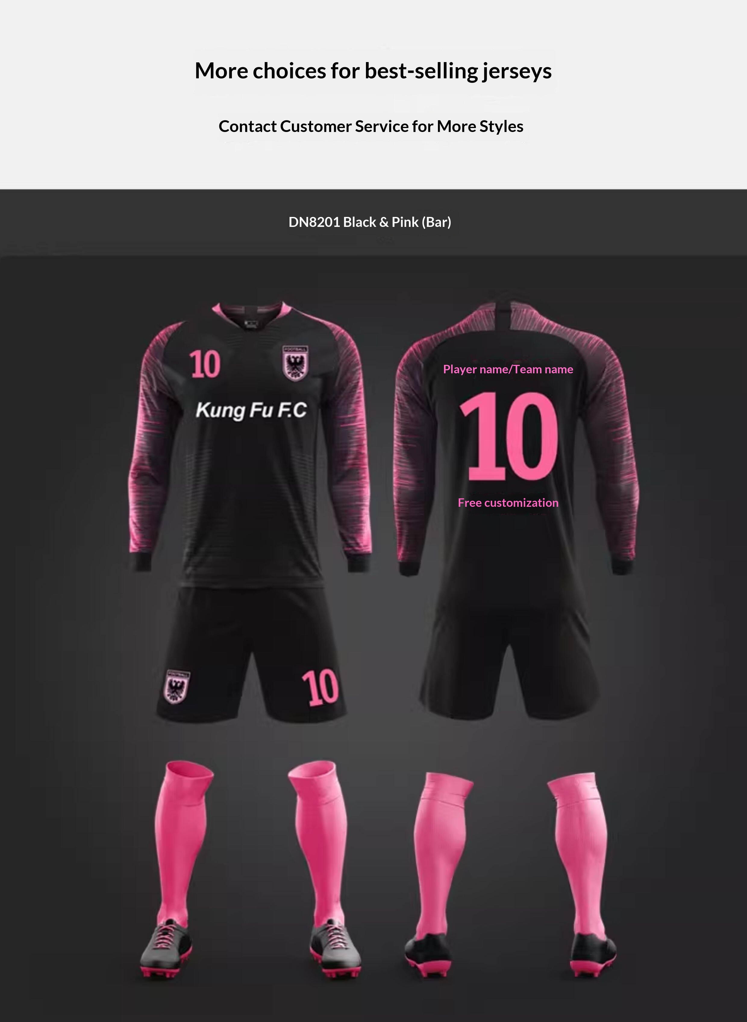 France & China National Team Custom Football Jersey Set with Printing detail 8