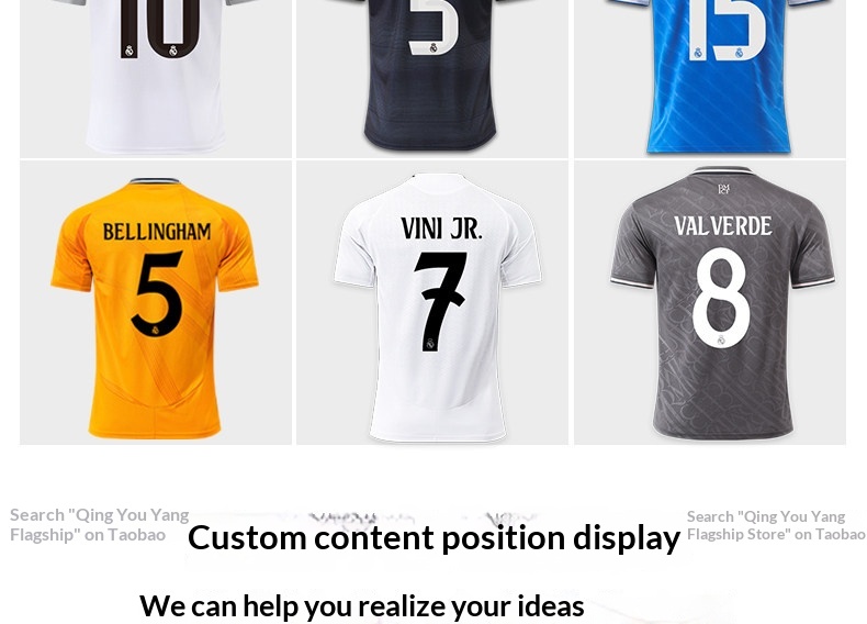 Real Madrid 2526 Home & Away Jersey Kit - Bellingham & Mbappé - Adult & Youth Football Kit detail 16