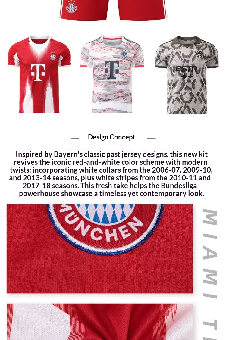 FC Bayern Munich 2526 Home Jersey Kit - Kane Customization detail 2