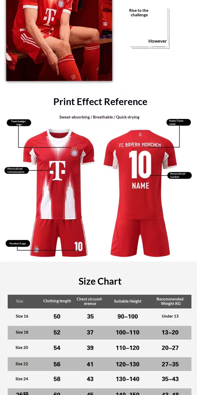 FC Bayern Munich 2526 Home Jersey Kit - Kane Customization detail 4