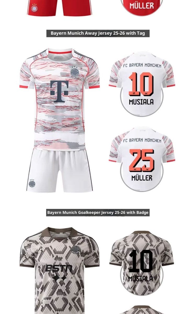 FC Bayern Munich 2526 Home Jersey Kit - Kane Customization detail 7