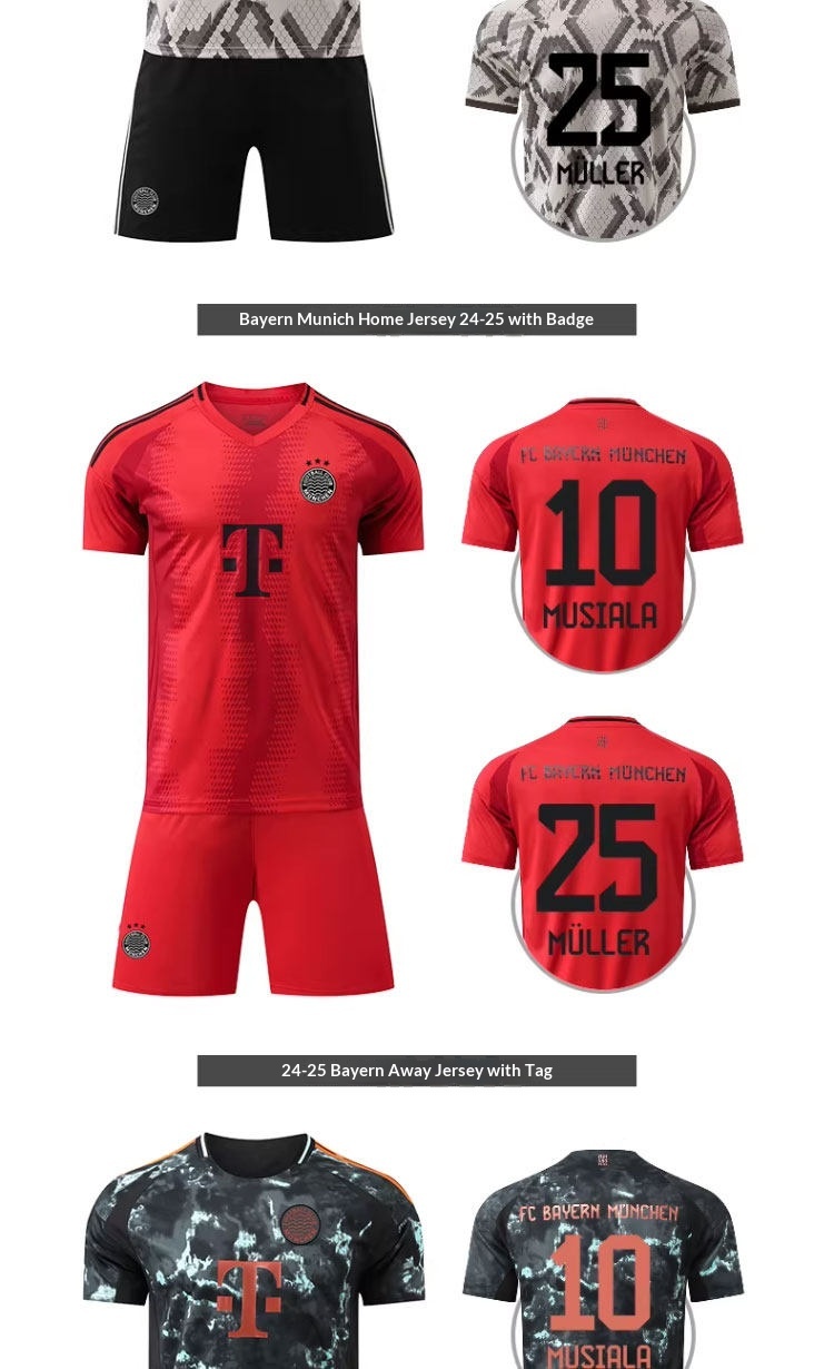 FC Bayern Munich 2526 Home Jersey Kit - Kane Customization detail 8