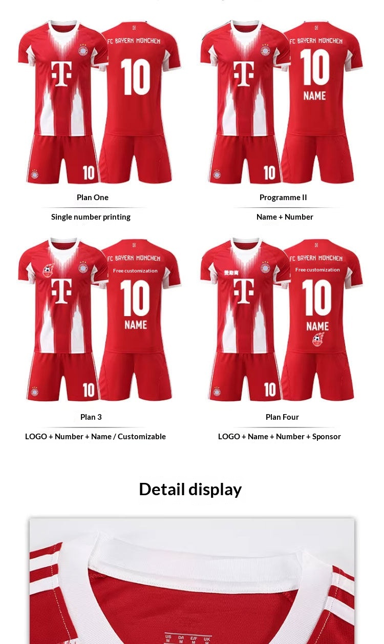 FC Bayern Munich 2526 Home Jersey Kit - Kane Customization detail 10