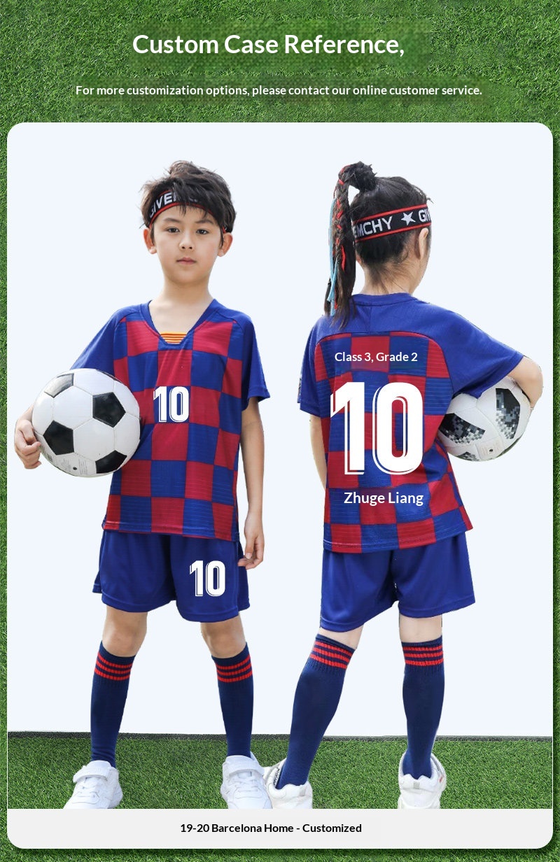 Barcelona Kids Football Kit - Messi Jersey detail 10