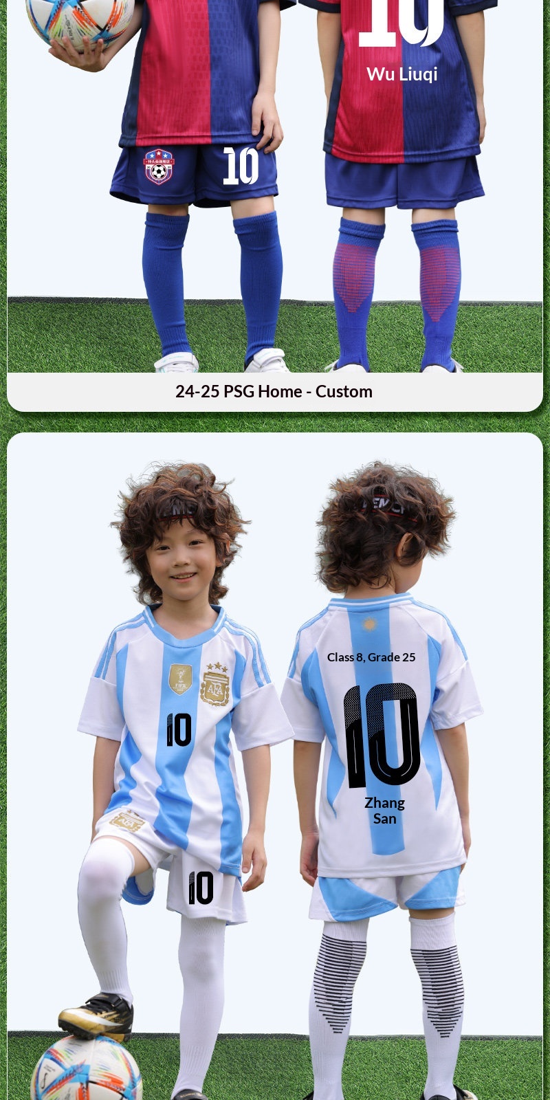 Barcelona Kids Football Kit - Messi Jersey detail 12