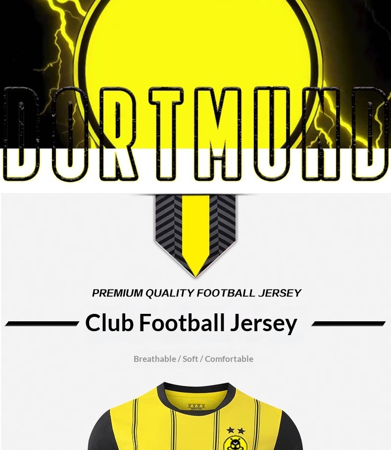 Borussia Dortmund 2025/26 Reus Haaland Home Jersey Kit Set for Boys detail 1