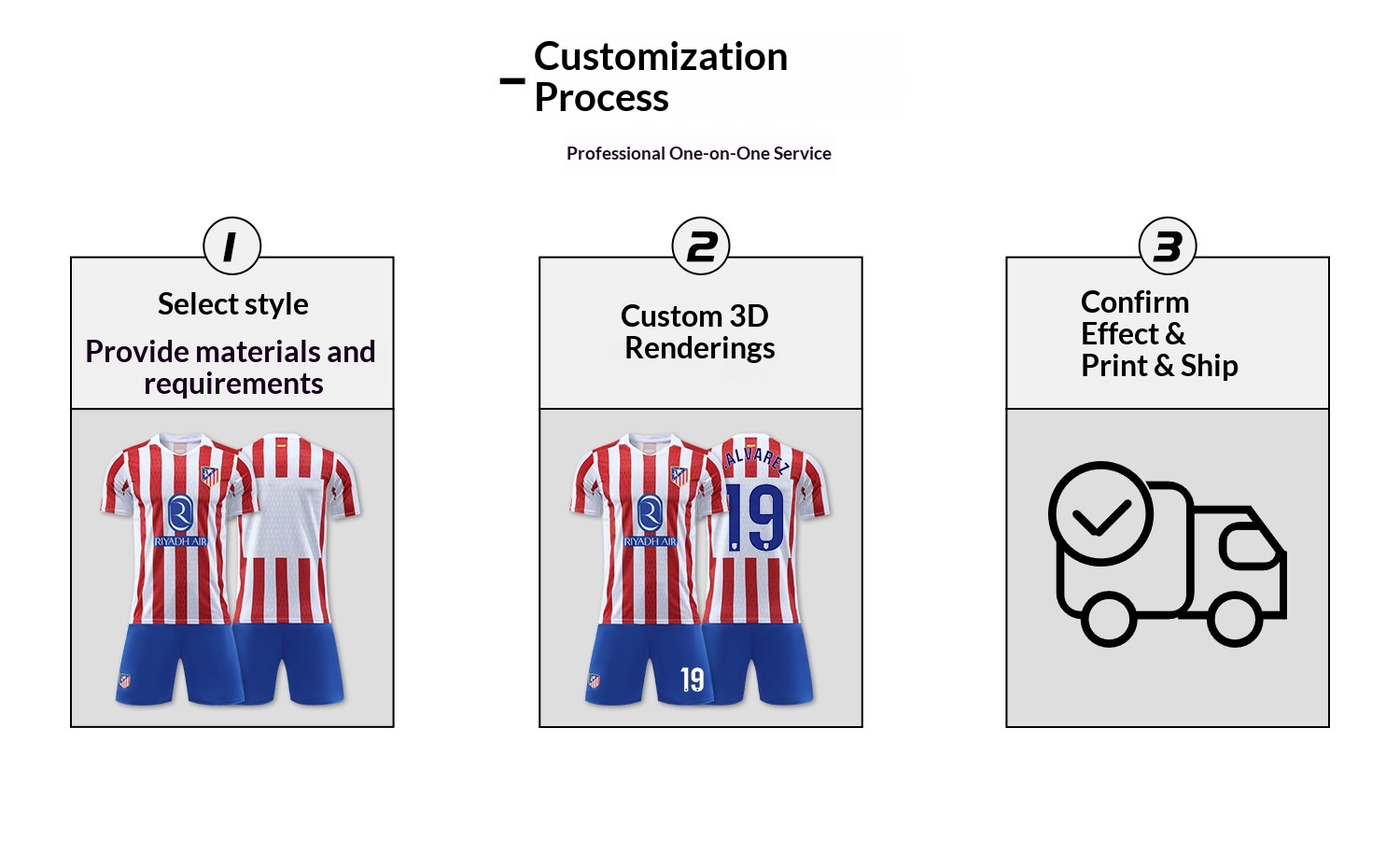Atletico Madrid 2526 Griezmann Alvarez Football Jersey Kids Training Kit detail 6