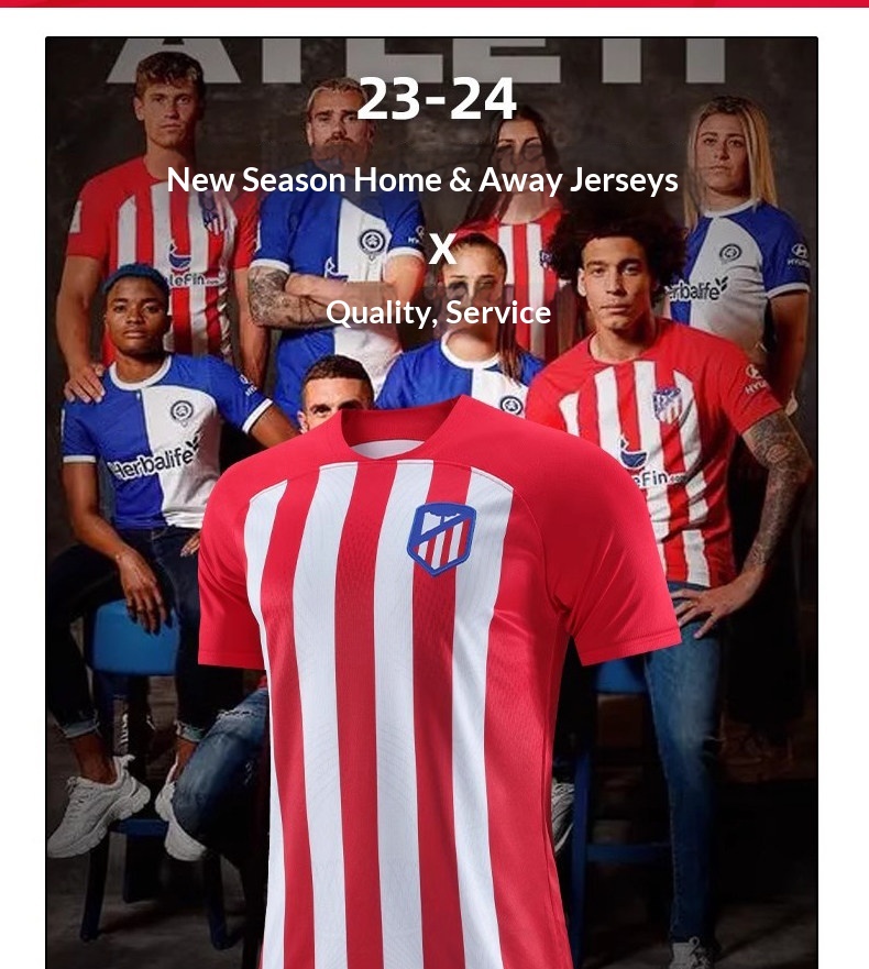 Atletico Madrid 24/25 Home & Away Jersey - Depay 9, Griezmann 7 Customization detail 2