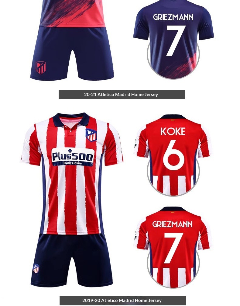 Atletico Madrid 24/25 Home & Away Jersey - Depay 9, Griezmann 7 Customization detail 13