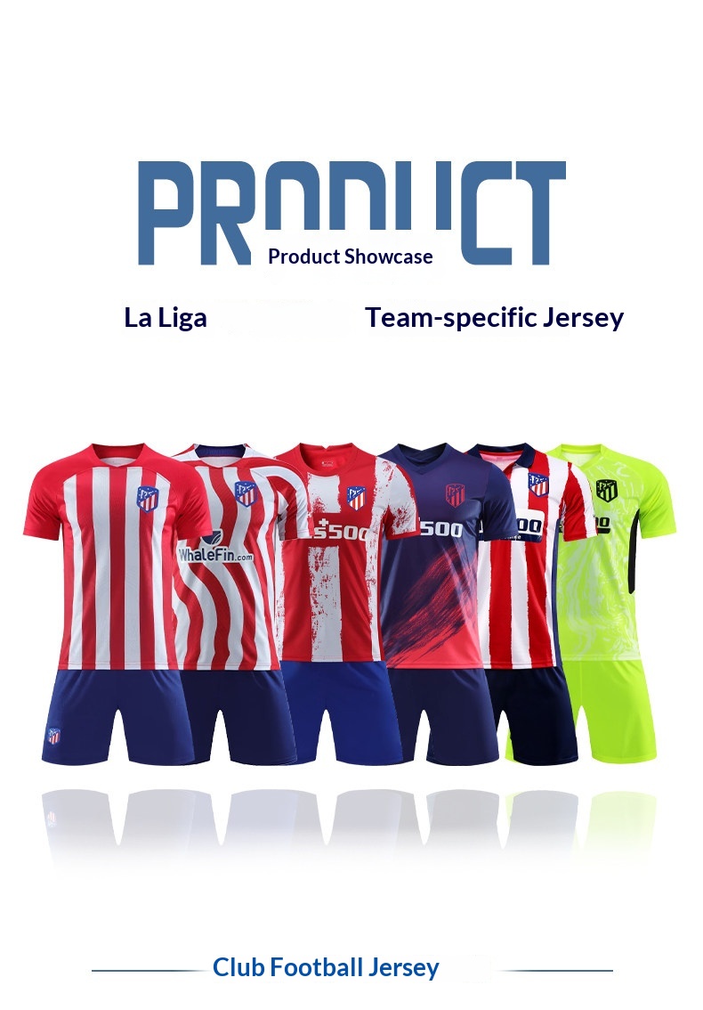 Atletico Madrid 23-24 Kids' Griezmann #8 Short Sleeve Jersey Set detail 1