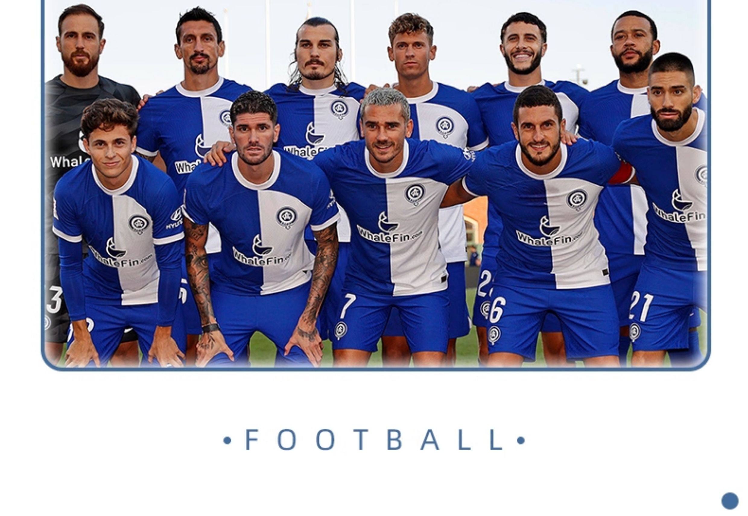 Atletico Madrid 23-24 Kids' Griezmann #8 Short Sleeve Jersey Set detail 3