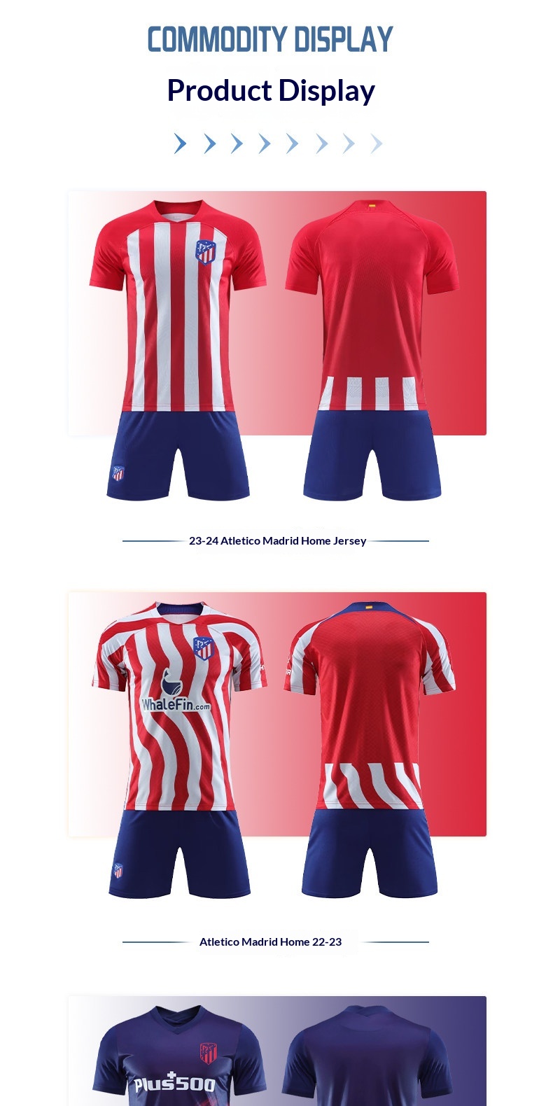 Atletico Madrid 23-24 Kids' Griezmann #8 Short Sleeve Jersey Set detail 10