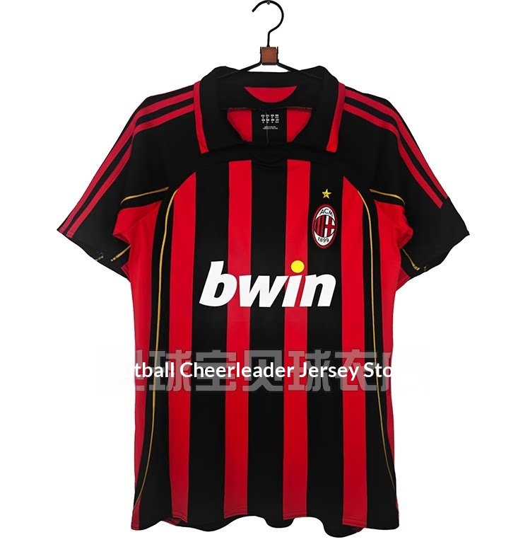 AC Milan 06-07 Retro Jersey - Kaka 22, Pirlo 21, Maldini 3 detail 6
