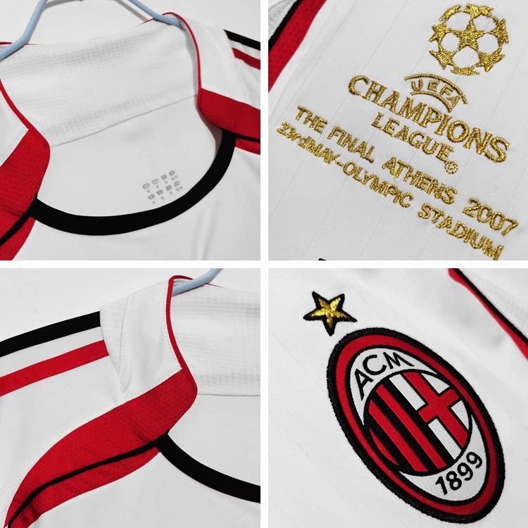 AC Milan 06-07 Retro Jersey - Kaka 22, Pirlo 21, Maldini 3 detail 18