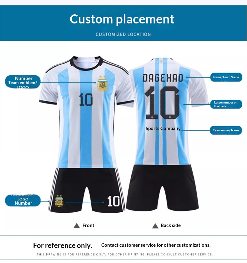 Real Madrid CR7, Miami Messi, Haaland 9, AC Milan, PSG Neymar Kids Football Jerseys detail 9