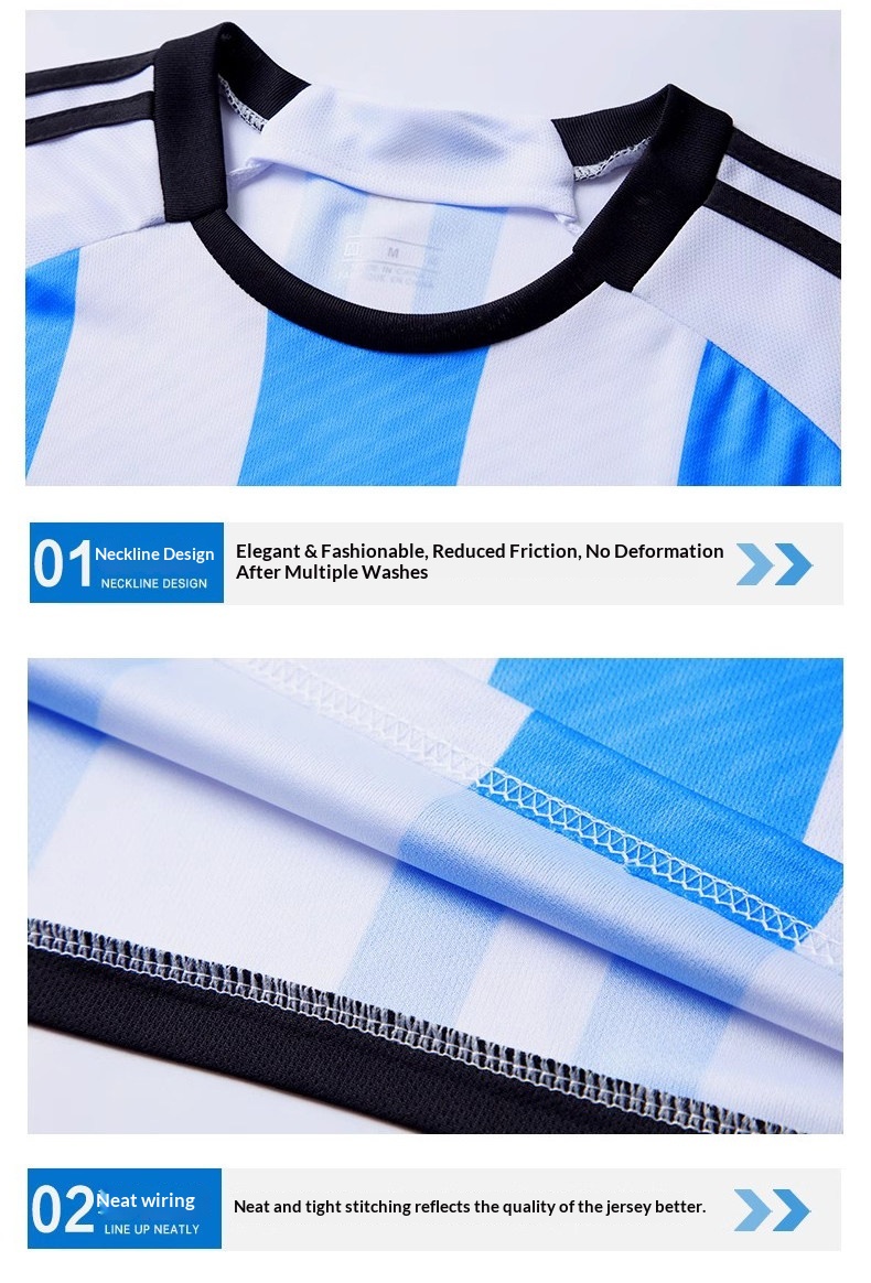 Real Madrid CR7, Miami Messi, Haaland 9, AC Milan, PSG Neymar Kids Football Jerseys detail 20