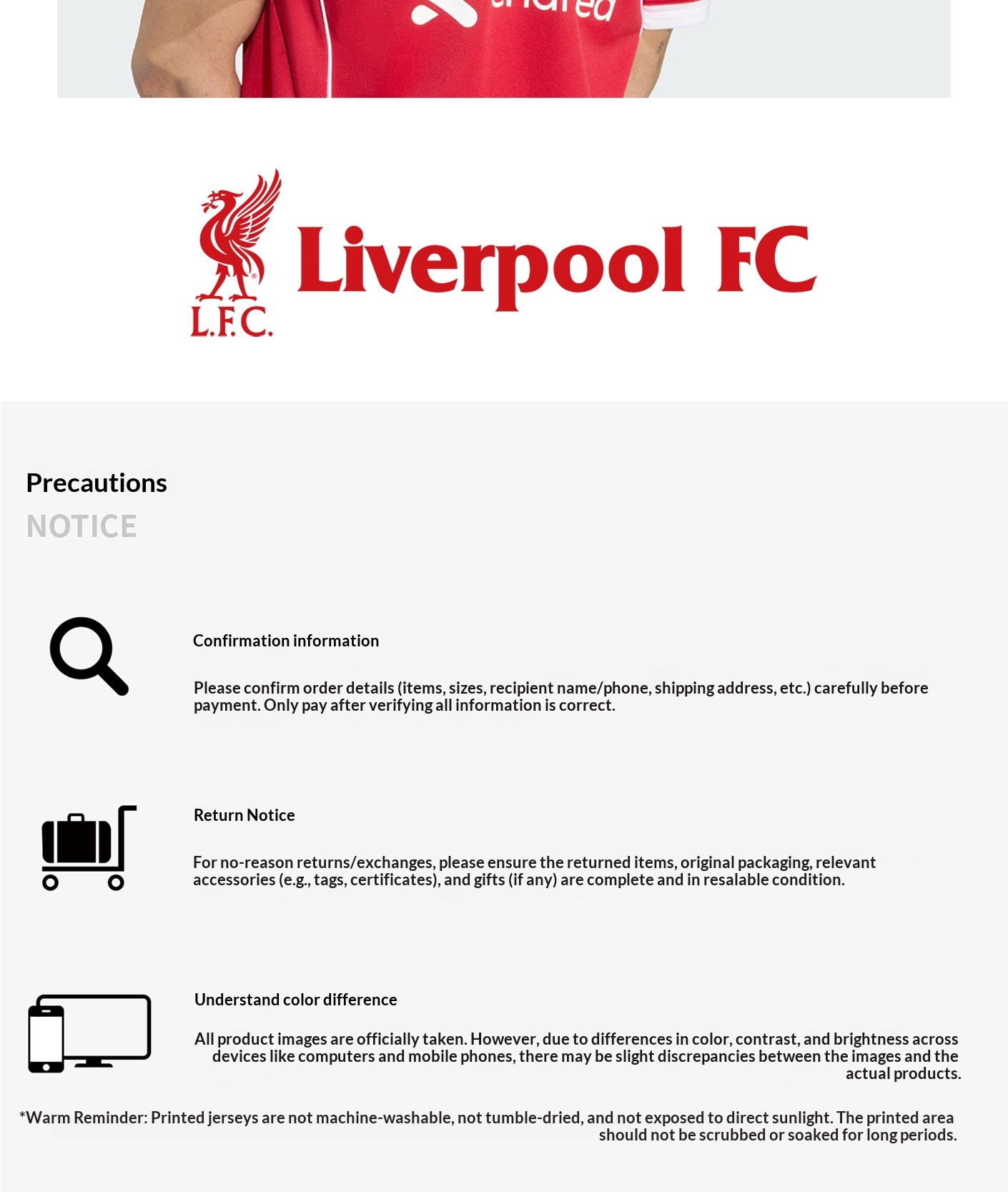 Liverpool FC 25-26 Home Jersey - Fan Version detail 9