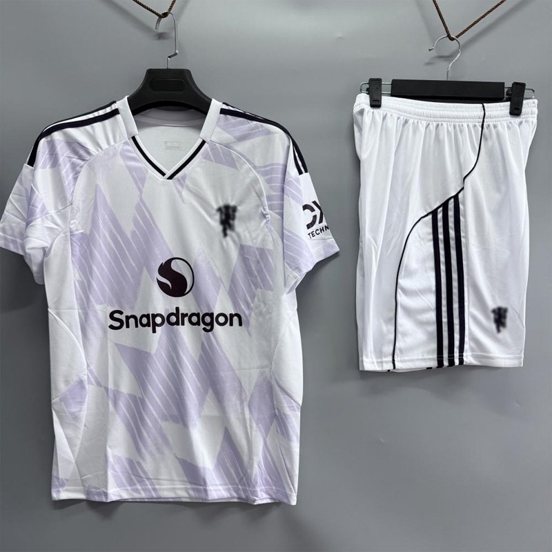 Manchester United Chelsea Real Madrid Home Away Jersey Training Kit Kids Short Sleeve Set Custom detail 4