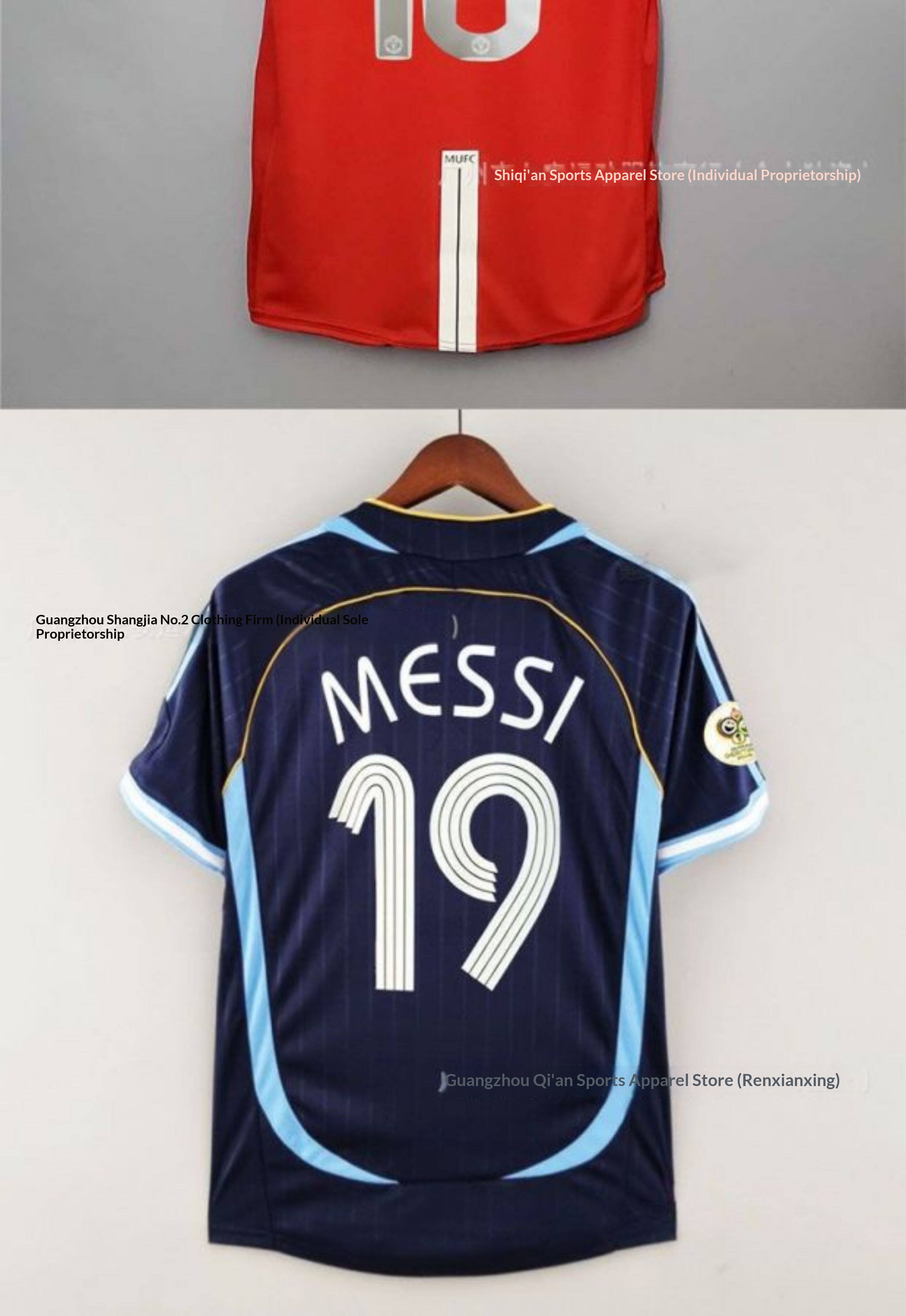 Retro Argentina Brazil Spain Netherlands Inter Milan Germany AC England Santos Juventus L M Jersey detail 4